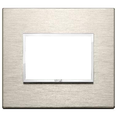 Vimar Eikon 21653.04 Placca 3M bronzo chiaro product photo Photo 01 3XL