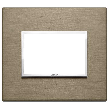 Vimar Eikon 21653.05 Placca 3M bronzo scuro product photo Photo 01 3XL