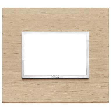 Vimar Eikon 21653.32 Placca 3M rovere sbiancato product photo Photo 01 3XL