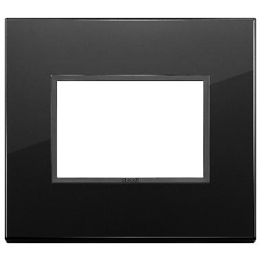 Vimar Eikon 21653.88 Placca 3M nero totale diamante product photo Photo 01 3XL