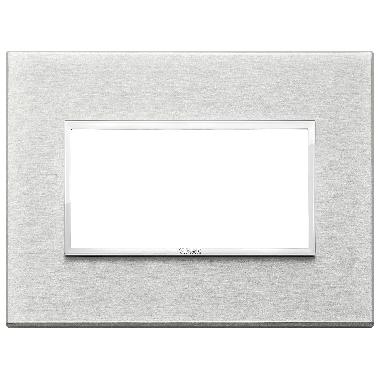 Vimar Eikon 21654.02 Placca 4M grigio Next product photo Photo 01 3XL