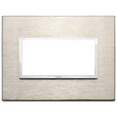 Vimar Eikon 21654.04 Placca 4M bronzo chiaro product photo Photo 01 3XL