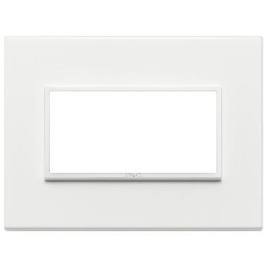 Vimar Eikon 21654.17 Placca 4M bianco totale product photo Photo 01 3XL
