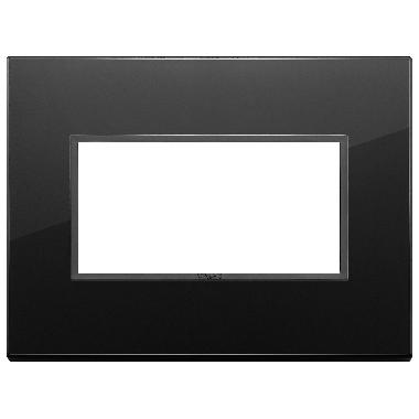 Vimar Eikon 21654.88 Placca 4M nero totale diamante product photo Photo 01 3XL