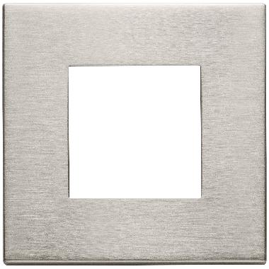 Vimar Eikon 22642.11 Placca 2M nichel spazzolato product photo Photo 01 3XL