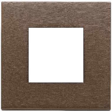 Vimar Eikon 22642.12 Placca 2M bronzo scuro spazzolato product photo Photo 01 3XL