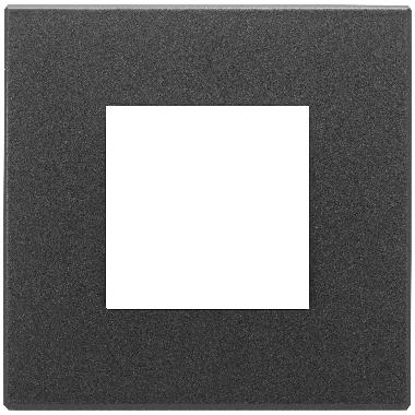 Vimar Eikon 22642.73 Placca 2M nero satinato product photo Photo 01 3XL