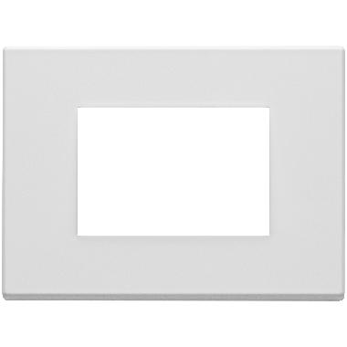 Vimar Eikon 22653.01 Placca 3M bianco matt product photo Photo 01 3XL