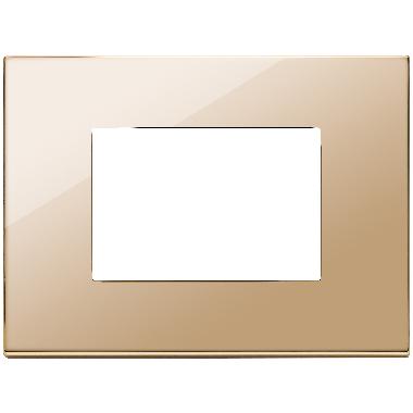 Vimar Eikon 22653.82 Placca 3M oro product photo Photo 01 3XL