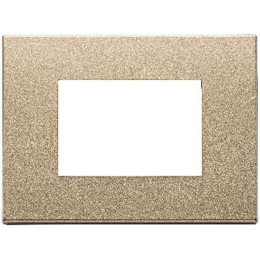 Vimar Eikon 22653.88 Placca 3M oro satinato product photo Photo 01 3XL