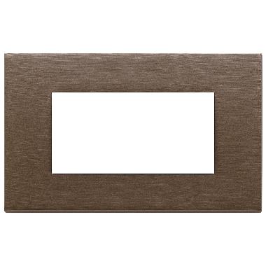 Vimar Eikon 22654.12 Placca 4M bronzo scuro spazzolato product photo Photo 01 3XL