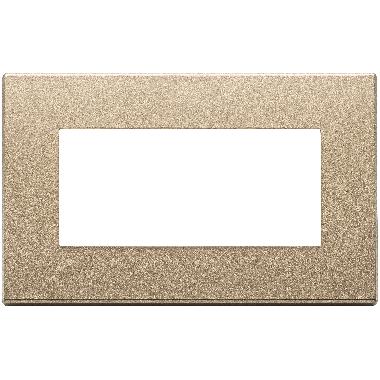 Vimar Eikon 22654.88 Placca 4M oro satinato product photo Photo 01 3XL