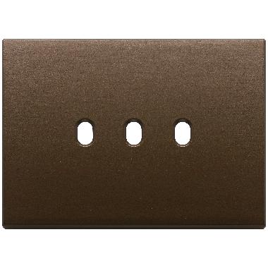 Vimar Eikon 22673.3.12 Placca 3Mx3 Vintage bronzo scuro spazz. product photo Photo 01 3XL