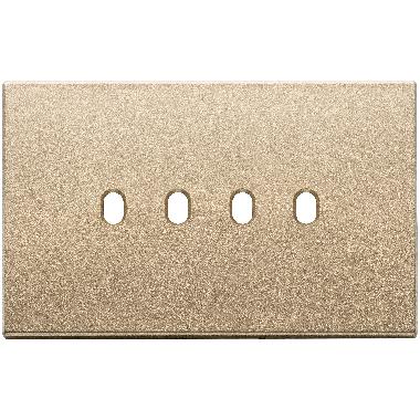 Vimar Eikon 22674.4.88 Placca 4Mx4 Vintage oro satinato product photo Photo 01 3XL