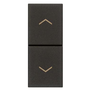 Vimar Linea 30062.G Due pulsanti interbl. NO+NO 10A nero product photo Photo 01 3XL