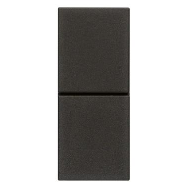 Vimar Linea 30066.G Due pulsanti indip. NO+NO 10A nero product photo Photo 01 3XL