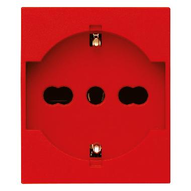 Vimar Linea 30210.R Presa 2P+T 16A universale rosso product photo Photo 01 3XL