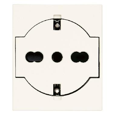 Vimar Linea 30211.B Presa 2P+T P40 universale a filo bianco product photo Photo 01 3XL