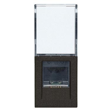 Vimar Linea 30339.13G Presa RJ45 Netsafe Cat6 UTP nero product photo Photo 01 3XL