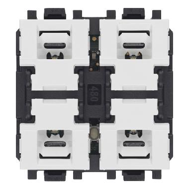Vimar Linea 30481 Comando domotico 4 pulsanti+attuatore 2M product photo Photo 01 3XL