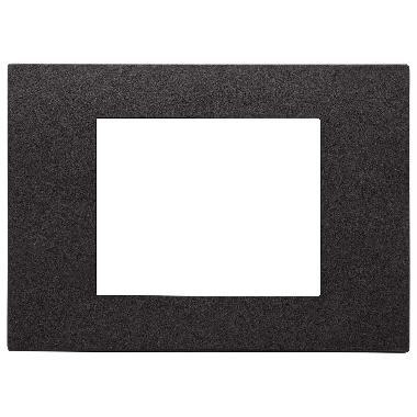 Vimar Linea 30653.02 Placca 3M nero product photo Photo 01 3XL
