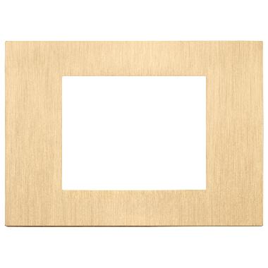 Vimar Linea 30653.70 Placca 3M oro spazzolato product photo Photo 01 3XL