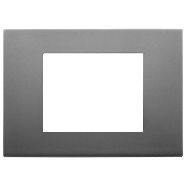 Vimar Linea 30653.72 Placca 3M inox satinato product photo Photo 01 3XL