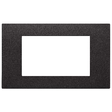 Vimar Linea 30654.02 Placca 4M nero product photo Photo 01 3XL