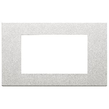 Vimar Linea 30654.20 Placca 4M argento product photo Photo 01 3XL