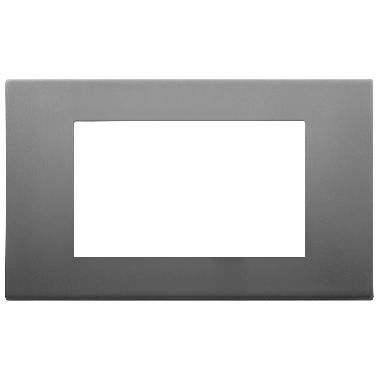 Vimar Linea 30654.72 Placca 4M inox satinato product photo Photo 01 3XL