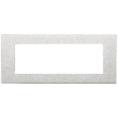 Vimar Linea 30657.20 Placca 7M argento product photo Photo 01 3XL