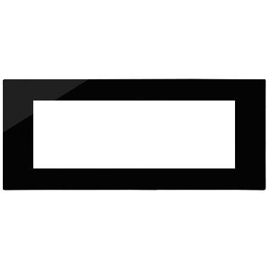 Vimar Linea 30657.42 Placca 7M Reflex nero product photo Photo 01 3XL