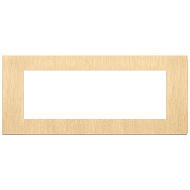 Vimar Linea 30657.70 Placca 7M oro spazzolato product photo Photo 01 3XL