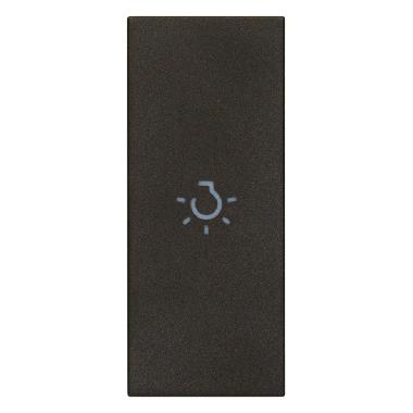 Vimar Linea 31000A.LG Tasto 1M assiale simbolo luce nero product photo Photo 01 3XL