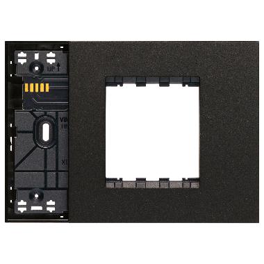 Vimar Linea 32613.G Supporto XT 3M misto con placca nero product photo Photo 01 3XL