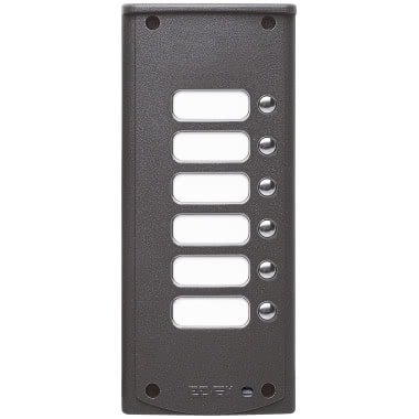 Elvox Placca suppl. 6 pulsanti grigio sablè product photo Photo 01 3XL