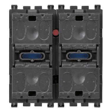 Vimar Arké R19521 Due pulsanti basculanti product photo Photo 01 3XL