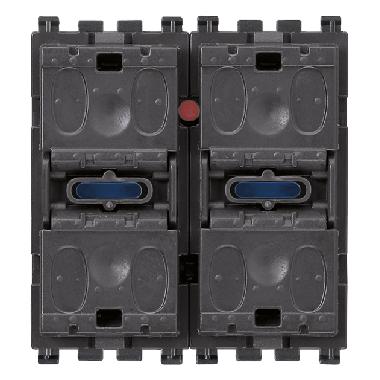 Vimar Arké R19527.1 Due pulsanti bascul+att. tappar. lamelle product photo Photo 01 3XL