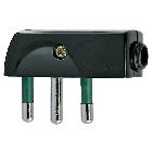 Spina 2P+T 16A SPA17 90° nero product photo