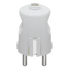 Spina 2P+T 16A S31 assiale bianco product photo