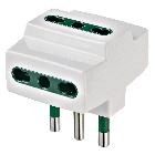 Adattatore mult. S17+3P17/11 bianco product photo
