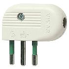 Spina 2P+T 10A 90° bianco product photo