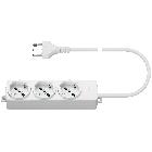 Presa multipla 3 universale+cavo bianco product photo