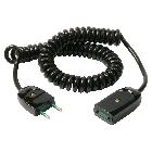 Cavo prolunga estensibile 2x0,75 3m nero product photo