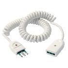 Cavo prolunga estensibile 3G0,75 3m bian product photo