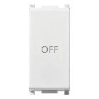 Vimar Plana 14056.33 Pulsante 1P NO+NC 10A simbolo OFF bianco product photo