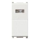 Vimar Plana 14068.B Pulsante 1P NO 10A + spia bianca bianco product photo