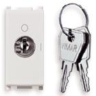 Vimar Plana 14087.CU Pulsante 2P NO 16A +chiave unif. bianco product photo
