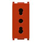 Vimar Plana 14203.AB.R Presa 2P+T16A P17/11 antibatterico rosso product photo