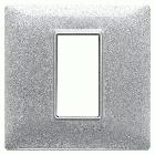 Vimar Plana 14641.27 Placca 1M tecnopolimero Silver product photo